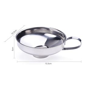 ช่องสแตนเลสใส่อาหารแบบปากกว้าง,กรวยใส่อาหารสำหรับถั่วแยมอาหารผงอุปกรณ์ในครัวช่องใส่อาหาร - Product Image 4