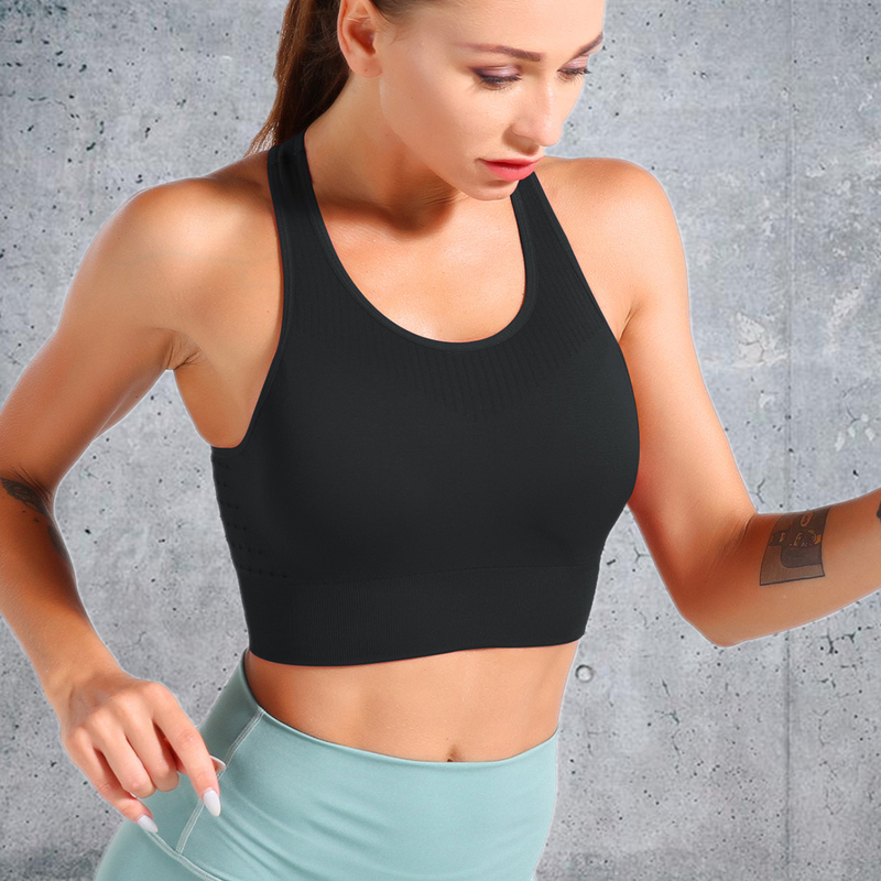 New Product  Hot  Sexy  Factory Wholesale Women Seamless Bandeau Strapless Girl fitness 4 colors bra