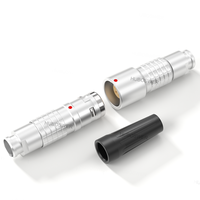 Connecteur multipolaire étanche IP66/68 Push-Pull série 1K, 2-16 broches, avec câble d'extension pour connexion FGG et prise PHG