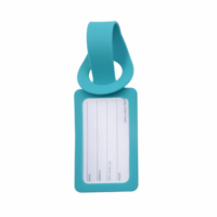 Ensemble d'étiquettes de bagages et de porte-passeports personnalisés en PVC avec nom et identification, imprimés sur mesure pour cadeau de voyage