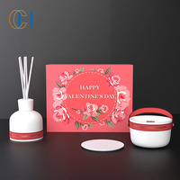 Bougeoir en céramique de luxe CH Décoration de la maison Bougies Ensembles de diffuseurs de bougies parfumées en céramique de marque privée personnalisée