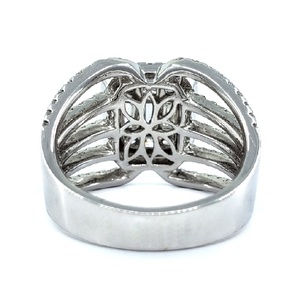 แหวนก้อนใหญ่ทรงบาแกตต์ประดับเพชรแท้คลาสสิกสีโรสโกลด์สำหรับงานเลี้ยงงานแต่งงานของผู้หญิง - Product Image 3