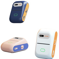 DETONGER Imprimante d'étiquettes améliorée DP26 téléphone/tablette/PC/Mac Imprimante de codes à barres Dent bleue Étiqueteuse thermique portable