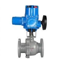 Vanne à boisseau sphérique électrique antidéflagrante OEM en acier au carbone avec raccord à bride DN32-DN400 pour eau, huile, gaz naturel, commande manuelle