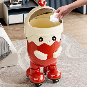<span class=keywords><strong>Poubelle</strong></span> mignonne avec <span class=keywords><strong>couvercle</strong></span> à bascule amovible, <span class=keywords><strong>poubelle</strong></span> pour chambre d'enfant, <span class=keywords><strong>poubelle</strong></span> en plastique, <span class=keywords><strong>poubelle</strong></span> à papier avec roulettes - Product Image 6