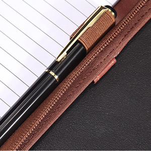 Carpeta de cuero pu para negocios, portafolio de negocios con cremallera, logotipo personalizado con mango, suministro de fábrica - Product Image 4