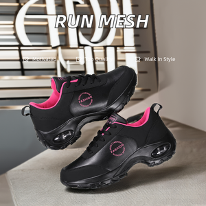 รองเท้าผ้าใบตาข่ายกันกระแทกสำหรับผู้หญิง, รองเท้าเดินเล่นทำจากวัสดุ PU EVA สไตล์ฤดูร้อนฤดูหนาว - Product Image 1