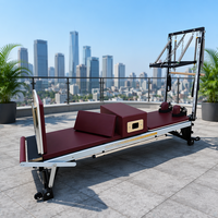 EMAX Reformer Pilates V2M en alliage d'aluminium, modèle le plus vendu, avec tour, certifié CE, en promotion