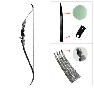 Tag Archery Fiberglass Carbono Recure Bow Membros para Arco e Setas Tiro
