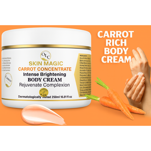 Crème pour le corps Skin Magic Carrot Concentrate 250ml, éclaircissement intense, rajeunissement du teint - Product Image 1