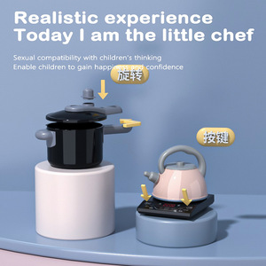 Ensemble de jouets de cuisine miniature de simulation le plus vendu avec cuisinière à induction, jeu de simulation de cuisine pour enfants, jouet de jeu de rôle haut de gamme pour enfants - Product Image 2