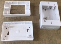 Boîtes de projet électrique 4x4 1-1/2' en PVC, plastique ABS, boîtier de prise électrique, boîtes de distribution électrique