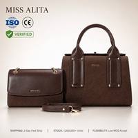 Sac à main pour femme, sac en cuir PU, logo personnalisé OEM, haute qualité, sac fourre-tout à bandoulière, fabrication directe, ensemble de deux pièces