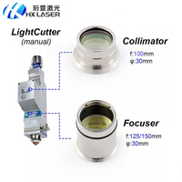 Ensemble optique de focalisation et de collimation HXLASER D30 F100 F125 F150 pour Precitec Lightcutter, collimateur optique manuel avec support