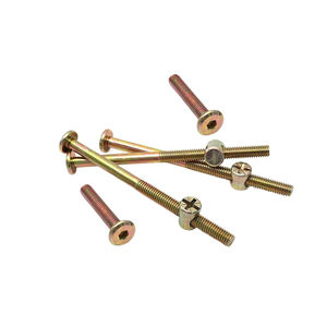 M6 M8 connexion <span class=keywords><strong>de</strong></span> meubles vis à tête creuse en acier au carbone boulons écrous nickelés pour planches <span class=keywords><strong>de</strong></span> bois plans <span class=keywords><strong>de</strong></span> <span class=keywords><strong>travail</strong></span> <span class=keywords><strong>de</strong></span> cuisine - Product Image 4