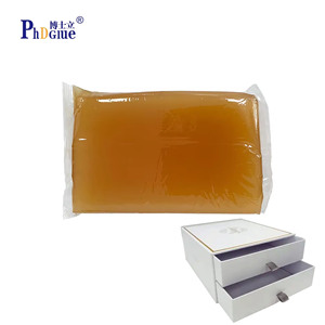 HF303 orta hız yarı otomatik dostu kağıt ambalaj uygulamalarında yapışkanlı ciltleme makinesi için sıcak jöle tutkal - Product Image 1