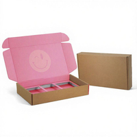 Boîte d'expédition e-commerce rigide en carton ivoire recyclable, imprimée en couleur avec logo personnalisé, écologique, avec insert en papier personnalisé