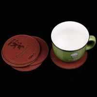Sous-verres en cuir personnalisés très demandés – Fournisseur chinois – Sous-verres en cuir PU sur mesure pour boissons, vente en gros