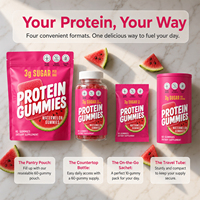 VitaHall OEM Private Label Whey Protein Gummies, protéines en gommes, soutient l'énergie et la croissance musculaire, gommes riches en protéines