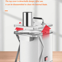 Machine à découper les légumes électrique commerciale en acier inoxydable, coupeur de fruits, de carottes et d'oignons en cubes pour la restauration