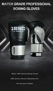 Gants de boxe Wolon personnalisés, durables et respirants, avec fermeture intégrale pour les doigts, en cuir Wolon, tailles 10oz-16oz pour l'entraînement - Product Image 2