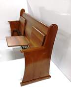 Banc d'église antique en chêne massif de haute qualité personnalisé CH-B195, chaise d'église israélienne, mobilier pour synagogues