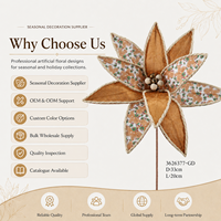 Couronne de Noël en gros avec motif pain d'épices, bordure en corde et fleurs artificielles de Poinsettia