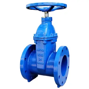 6 Inch Zachte Afdichting Non-Stijgende Stem Veerkrachtig Zitten Schuifafsluiter Gietijzer Handwiel Flens Gate Valve