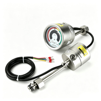 Medidor de densidad de gas SF6 HONGBIAN SRM6 con función de alarma de baja presión, de acero inoxidable, para gabinetes de interruptores con aislamiento de gas MV