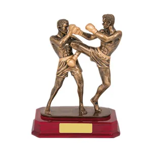 Resin Boxer Boxing Figurines Trophy
