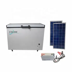 Chliss Africa Top vente 12V 24V DC piles rechargeables réfrigérateur 200L réfrigérateur profond congélateur coffre solaire