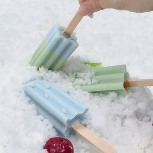 Ensemble de 6 moules à glaces réutilisables en silicone, compatibles lave-vaisselle, pour faire des glaces maison - Product Image 2