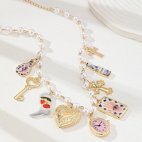 Colliers Bohèmes d'Été pour Femme, Bijoux de Plage avec Étoiles de Mer et Coquillages, Breloques Vie Marine, Perles Faux Perles et Corail, Style Bouddhiste