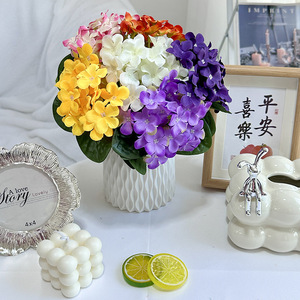 Arreglo de Flores Artificiales Queyiyi Violeta 80882 Hecho a Mano Decoración para el Hogar Accesorios para Bodas - Product Image 3