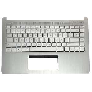 Top case - compatible <b>keyboard</b> <b>for</b> 14s-dq <b>laptop</b>, silver color, sturdy structure, ergonomic design, easy installation and - Product Image 1