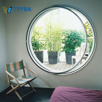 Fenêtres en aluminium et verre de style moderne Tegood, moustiquaire en acier inoxydable, ouverture horizontale à battants, persiennes en alliage d'aluminium coupe-vent