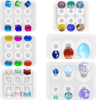 Moule en silicone pour perles en résine, formes irrégulières, écologique, pour pendentifs, cristaux et bijoux DIY