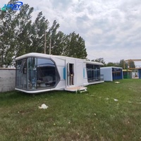 Maison Capsule Préfabriquée Moderne à 2 Chambres, Mini-Maison Modulaire Conteneurisée pour Jardin, Hôtel, Villa - Garantie 1 An