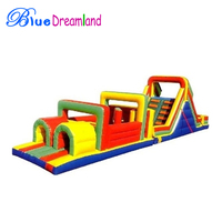 Beau design parc d'attractions wipeout adulte gonflable gonflable parcours d'obstacles location jeux de sport interactifs à vendre