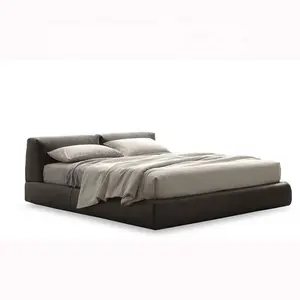 Fabric Bed in Various Colors Upholstered Low Profile Standard Beds
