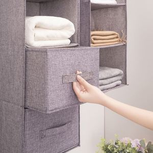 Real Foldable Multipurpose Closet Storage Bags Organizer Washable Clothes Multi-layer Storage Bag <b>Drawer</b> Hanging Bag - Product Image 5