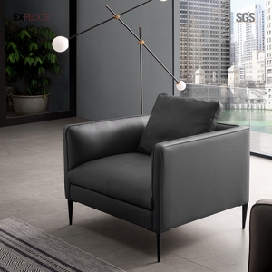 1 + 1 + 3 Bagian Atas Sofa Kantor Komersial Bos Rumah Sakit Sofa Kulit Modern