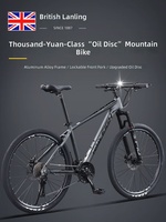 Vélo de montagne en aluminium MT300 avec frein à disque hydraulique, suspension, 26 pouces, 27 vitesses, unisexe, pour adultes