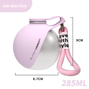 Borraccia Portatile Pieghevole in Acciaio Inossidabile per Cani con Stampa Animale, per Passeggiate all'Aperto, Integrata con Ciotola per Cibo e Acqua, Grado Alimentare - Product Image 5