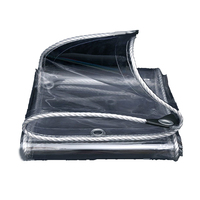 Bâche PVC Imperméable Extérieur Renforcé Polyvalent Bâches Poly Tissé Meubles de Terrasse Couverture en Plastique Bâche PVC Plaine