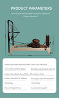 La version du Reformer Pilates et du Tower Reformer comprend une boîte de siège, un jump board et un ensemble de sangles à double boucle.