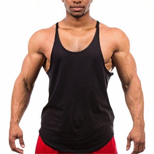 Logo Printing Sleeveless Tank Tops Mesh Fabric Men's Quick Dry Gym <b>Vest</b> Shirts - Product Image 5