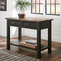 Table console de salon rustique Signature Design Ashley Tyler Creek avec 2 tiroirs |   Bois massif, montage facile, profondeur 22 pouces