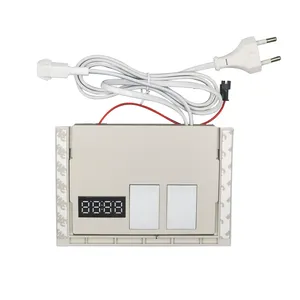 AC100-240V time display suhu LED tiga warna saklar induktif dimmer terhubung ke kaca spion film desigging