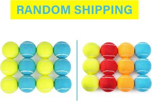 Eco-Friendly Custom Logo <b>Throwing</b> Chew Rubber Squeaky Simple Design Pet Interactive Customized Dog Toy Tennis Ball - Product Image 3